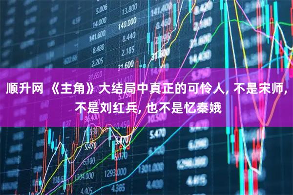 顺升网 《主角》大结局中真正的可怜人, 不是宋师, 不是刘红兵, 也不是忆秦娥