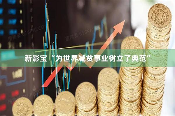 新影宝 “为世界减贫事业树立了典范”